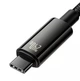 USB кабель на 240W Type-C на Type-C BASEUS Tungsten Gold Fast Charging (2m, 240W). Black - изображение 5