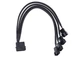 Переходник molex to 4 x 3pin - разветвитель питания для кулеров - изображение 2