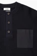 Джемпер чоловічий COS waffle-knit henley jumper 1195723002 XL Синій - зображення 7