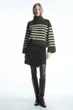 Джемпер жіночий COS striped wool roll-neck jumper 1217308001 M - изображение 1