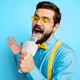 Бездротовий bluetooth караоке-мікрофон Hoco BK5 Cantando, білий - изображение 4
