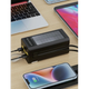 Зовнішній акумулятор Power bank 7GO GPW-01 50000mAh PD22,2W+QC3.0 Повербанк із сонячною батареєю швидка зарядка Чорний - зображення 3