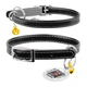 Нашийник для котів шкіряний Waudog Glamour з QR паспортом XXS 9 мм х 22-30 см Чорний (32481 Col) - зображення 3
