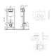 Готовое решение Qtap для ванной комнаты: подвесной унитаз Swan Rimless 520х360х320 + комплект инсталляции Nest 4 в 1 (круглая - изображение 2