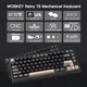 Клавіатура бездротова WOBKEY Rainy 75 PRO Black - изображение 4