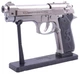 Запальничка пістолет Міні Beretta M9 "Беретта" турбо газова металева 15 см X 9,5 см . - зображення 4