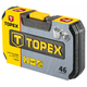 Набір інструментів Topex торцевих головок 1/4" CrV, 46 шт. (38D640) - зображення 2