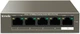 Комутатор TENDA TEF1105P-4-63W 4xFE PoE, 1xFE Uplink (649787) - зображення 1