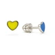 Серьги-пусеты (гвоздики) серебряные Сердце с эмалью Silver Style (308725.00 sku:2300103068661) - изображение 2