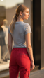 Брюки BOULEVARD L Красный (PVM-134442-Red) - изображение 4