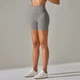 Велосипедки с высокой посадкой OSPORT женские спортивные шорты для фитнеса и йоги (os-0003-1) Серый M - изображение 2