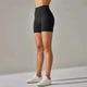 Велосипедки с высокой посадкой OSPORT женские спортивные шорты для фитнеса и йоги (os-0003-1) Черный M - изображение 2