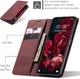 Чехол книжка Caseme с магнитом для Xiaomi Redmi 15C бордовый - изображение 3