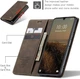 Чехол книжка Caseme с магнитом для Xiaomi Redmi 15C кофейный - изображение 3