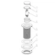 Донный клапан для раковины Zerix BV-06 1 1/4'' без перелива автоматический СLICK-СLACK (Цвет хром) (ZX6023) - изображение 4
