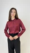 Сорочка жіноча штучний шовк бургунді, L;XL - зображення 1