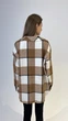 Сорочка жіноча фланель коричнево-бежева клітинка, 2XL;3XL - изображение 4
