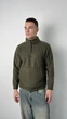Світшот чоловічий зі стійкою трикотаж фліс хакі, 2XL;3XL - изображение 2