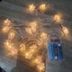 Светодиодная гирлянда на батарейках «Розовые Мерцающие Звездочки» 1.5 м на 10 лампочек с декоративными звездочками - изображение 9