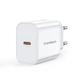 Мережевий зарядний пристрій Choetech USB-C PD 45W Wall Charger White (PD3042) - изображение 1