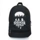 Рюкзак школьный Очень странные дела (Stranger Things 018) School Bag BIG черный 43 х 30 х 17 см - изображение 1