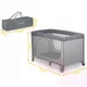 Детский манеж‑кроватка Nukido Ricokids 125×65×78 см, серый - изображение 4