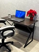 Компьютерный стол STL08CZ, 100×60 см, с полкой, чёрный - изображение 2