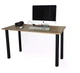 Игровой компьютерный стол SmartDesk B-13 120×60 см в цвете дуб с черными ножками для дома и офиса - изображение 3