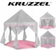 Детский игровой шатёр‑домик Kruzzel, серо‑розовый со звёздным узором - изображение 7