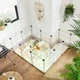 Клетка-манеж для домашних животных Songmics W02 143x73x46 см, для маленьких питомцев - изображение 8