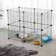 Манеж для животных Songmics 143x73x46 см, металлическая клетка для собак и мелких грызунов - изображение 3