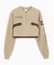 Жіночий флісовий світшот Cactus Travis Scott Corp Pullover Crew Sweatshirt Beige Travis Scott DM1287-247 Розмір XL Бежевий - зображення 1