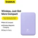 Зовнішній акумулятор Baseus Magnetic Mini Wireless Fast Charge Power Bank 5000mAh 20W Nebula Purple (P10022107513-00) - изображение 9