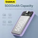 Зовнішній акумулятор Baseus Magnetic Mini Wireless Fast Charge Power Bank 5000mAh 20W Nebula Purple (P10022107513-00) - изображение 12