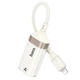 Переходник Hoco UA41A Crystal Lightning to RJ45 100 Mbs (0.15m) Apricot - изображение 2