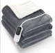 Електрична ковдра з підігрівом Electric Blanket,сіра, 130х180 см, Установка температури+Таймер, 12міс. гарантія, арт.130180 - зображення 1