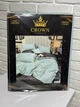 Постільна білизна CROWN Gold Collection (бавовна сатин), двоспальний комплект мʼятного кольору - зображення 2