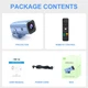 Проєктор H96 MAX B11 LED LCD HD 200AL 16:9 H716 2G/16G Android 11.0 HDMI WiFi BT Blue (H96 MAX_B11) - зображення 3