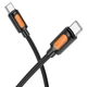 Дата кабель Borofone BX114 Structure Type-C to Type-C 60W (1m) (Black) (243676) - изображение 3
