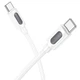 Дата кабель Borofone BX114 Structure Type-C to Type-C 60W (1m) (White) (243677) - зображення 3