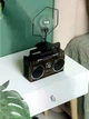Портативный радиоприемник AM/FM/SW и MP3 работа от сети и аккумулятора с USB, SD, MICRO SD ретро радио колонка коричневая - изображение 5