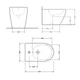 Біде підлогове Qtap Robin 560x355x410 White QT13441381W - зображення 2