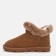 Женские угги низкие замшевые с мехом WSMR K04-2 38 Коричневые (chestnut) (ROZ6501096047) - изображение 4