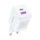 Зарядное устройство Ugreen USB + USB-C GaN 30W X516 white (65015) (342660) - изображение 2