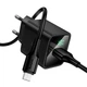 Мережевий зарядний пристрій Hoco CS81A Excellent single port charger Micro USB cable 18W Black - изображение 2