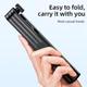 Селфи-монопод BOROFONE DBY01, Cool line tripod telescopic selfie stick, BT5.2, 70см, 4.5-7", black - изображение 3