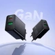 Адаптер сетевой HOCO C to C cable Leader charger set CS95A |1USB/1Type-C, PD/QC, 30W/3A| Black - изображение 8