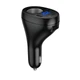 Автомобільний зарядний пристрій розгалужувач HOCO Z61 Correct three-port cigarette lighter 17W Black - зображення 1