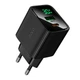 Мережевий зарядний пристрій HOCO CS84A Excellent charger with digital display 30W Black - изображение 1