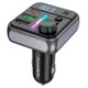 FM - трансмітер Borofone BC50 Ascenso car BT FM transmitter 38W Black - изображение 2